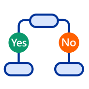 Decorative image showing 2 yes or no choices